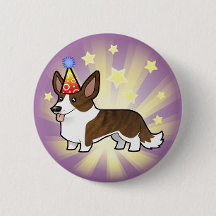 Geburtstags-Wolljacken-WaliserCorgi Button