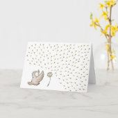 "Geburtstags-Wunsch " Karte (Gelbe Blume)