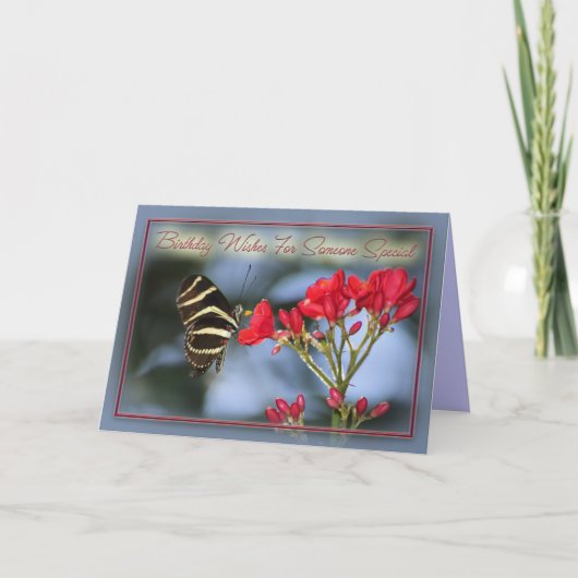 Geburtstags-Wünsche für jemand speziell Karte (Vorderseite)