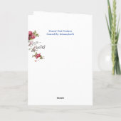 Geburtstags-Wünsche Karte (Rückseite)