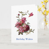 Geburtstags-Wünsche Karte (Gelbe Blume)