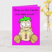 Geburtstags-Wünsche Karte (Gelbe Blume)