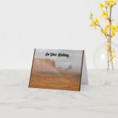 Geburtstags-Wüste-Rainbow-Grußkarte Karte (Gelbe Blume)