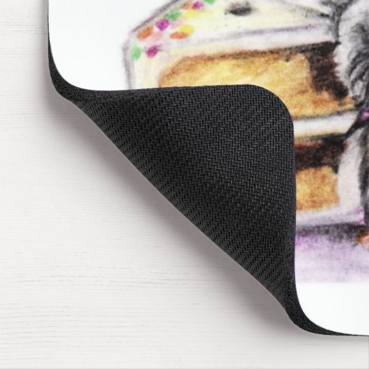Geburtstags-Zeit (Hamster) Mousepad (Ecke)