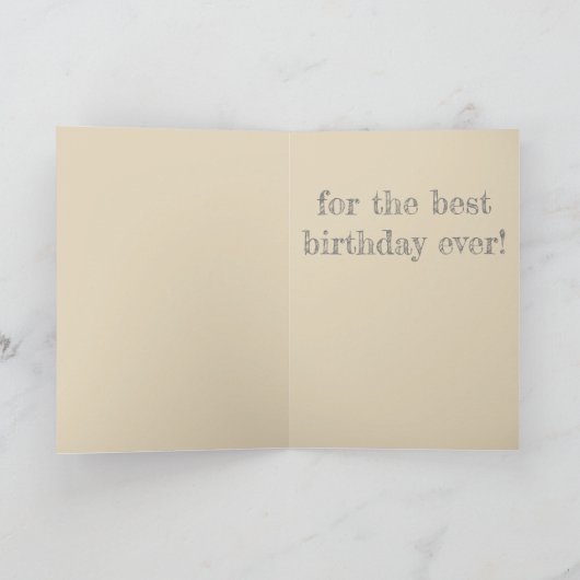 Geburtstags-Zeit Karte (Innenseite)