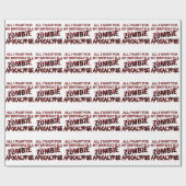 Geburtstags-Zeit-Zombie-Apokalypse Geschenkpapier (Flach)