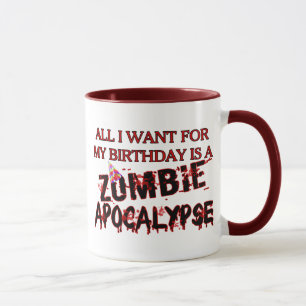 Geburtstags-Zombie-Apokalypse Tasse