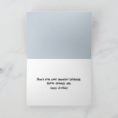 Geburtstagsalligator im Snowy-Sumpf Karte (Innenseite)