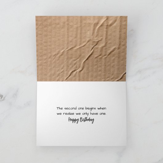 Geburtstagsangebot auf Pappe Karte (Innenseite)