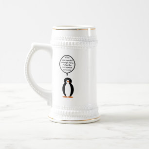 Geburtstagsanzug Sprechende Fr. Pinguin Personalis Bierglas