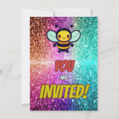 Geburtstagsaufenthalt der Biene Einladung (Rückseite)