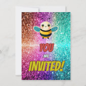 Geburtstagsaufenthalt der Biene Einladung (Rückseite)