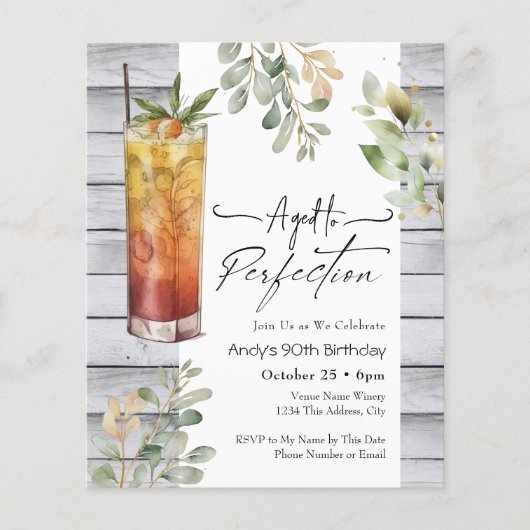 Geburtstagsaufenthalt im Alter von 90 Jahren (Vorderseite)