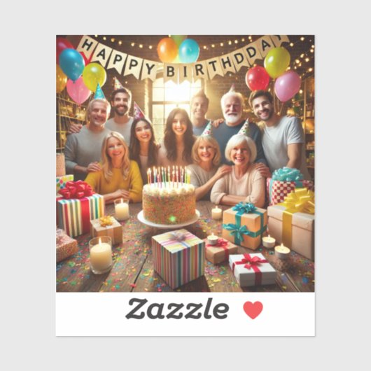 Geburtstagsaufkleber2024/2025 Aufkleber (Blatt)