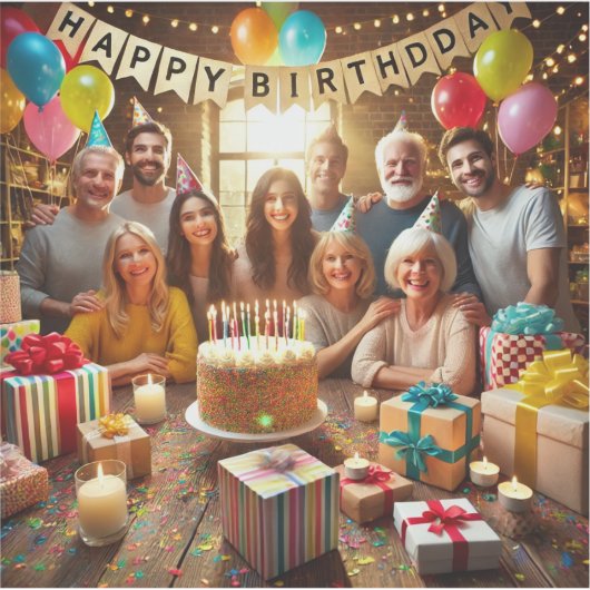 Geburtstagsaufkleber2024/2025 Aufkleber (Vorderseite)