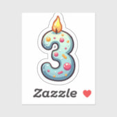 Geburtstagsaufkleber Aufkleber (Blatt)