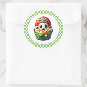 Geburtstagsaufkleber für Cupcakes Runder Aufkleber