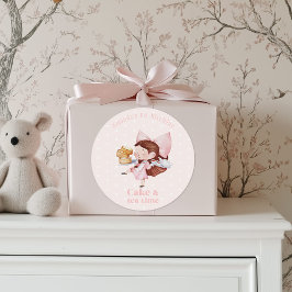 Geburtstagsaufkleber für Kuchen und Tee Runder Aufkleber