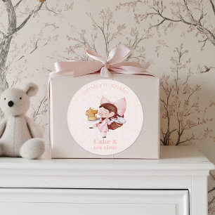 Geburtstagsaufkleber für Kuchen und Tee Runder Aufkleber