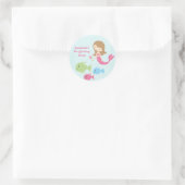 Geburtstagsaufkleber für niedliche Mädels Runder Aufkleber (Tasche)