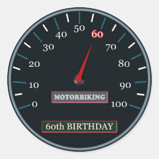 Geburtstagsaufkleber Runder Aufkleber