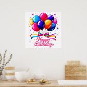 Geburtstagsballon Poster (Küche)