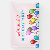 Geburtstagsballons Banner (Vertikal)