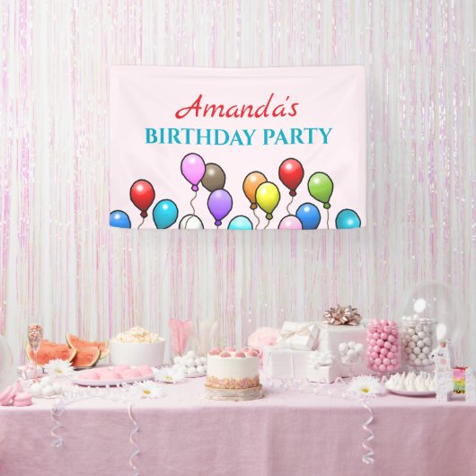Geburtstagsballons Banner (Party)