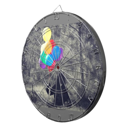 Geburtstagsballons Dartscheibe (Vorderseite rechts)