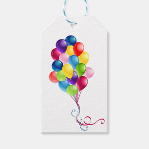 Geburtstagsballons Geschenkanhänger