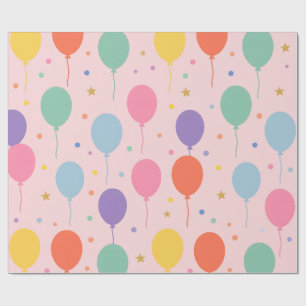 Geburtstagsballons Geschenkpapier