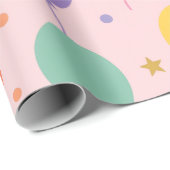 Geburtstagsballons Geschenkpapier (Rolleneckpunkt)