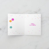 Geburtstagsballons individuell anpassbare Geburtst Karte (Innenseite)