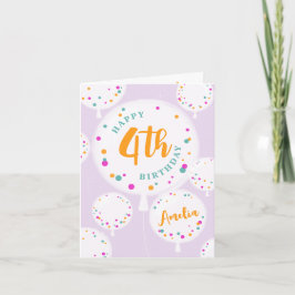 Geburtstagsballons individuell anpassbare Geburtst Karte