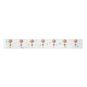 Geburtstagsballons mit rotem Wein Satinband (Vorderseite)