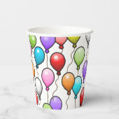Geburtstagsballons Pappbecher (Rückseite)