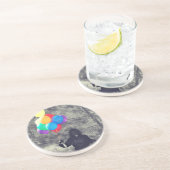 Geburtstagsballons Sandstein Untersetzer (Seite)