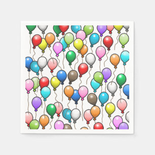 Geburtstagsballons Serviette