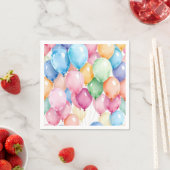 Geburtstagsballons Serviette (Beispiel)