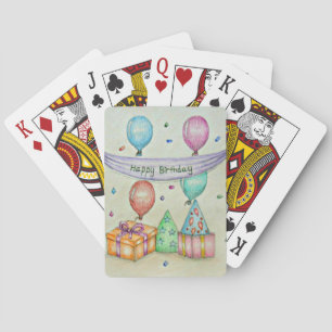 Geburtstagsballons Spielkarten
