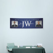 Geburtstagsbanner mit individuellen Initialen, Bla Banner (Messeveranstaltung)