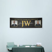 Geburtstagsbanner mit individuellen Initialen, Sch Banner (Messeveranstaltung)