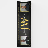Geburtstagsbanner mit individuellen Initialen, Sch Banner (Vertikal)