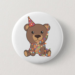 Geburtstagsbär für Kinder - Birthday Bären Button