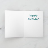 Geburtstagsbär - Grußkarte Karte (Innenseite)