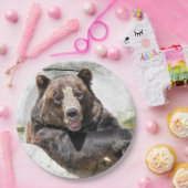 Geburtstagsbär lächeln pappteller (Party)