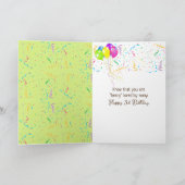 Geburtstagsbär mit Individuelle Name Karte (Innenseite)