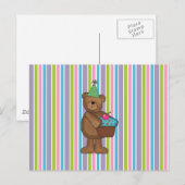 Geburtstagsbär Postkarte (Vorne/Hinten)