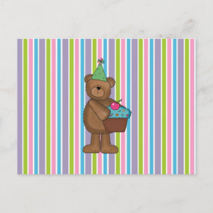 Geburtstagsbär Postkarte