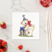 Geburtstagsbärengeschenk Serviette (Beispiel)